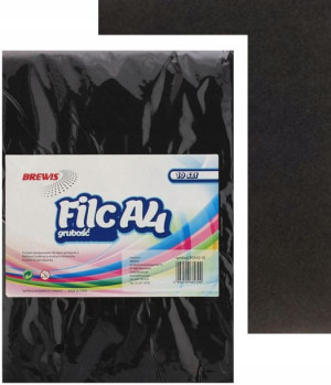 Filc Dekoracyjny A4 2 Mm Czarny 10 Szt Brewis