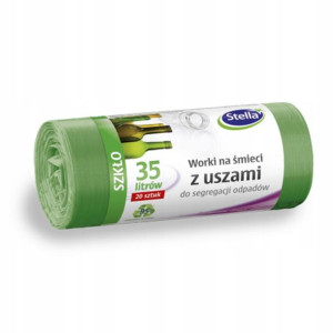 Worki Na Śmieci 35l 20szt Z Uszami Szkło Stella