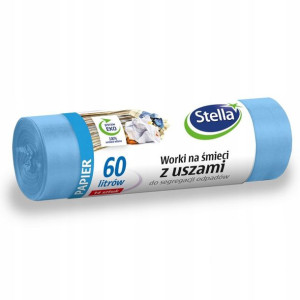 Worki Na Śmieci 60l 14szt Z Uszami Papier Stella