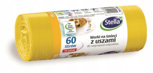 Worki Na Śmieci 60l 14szt Z Uszami Plastik Stella