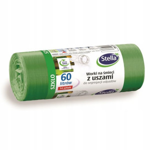 Worki Na Śmieci 60l 14szt Z Uszami Na Szkło Stella