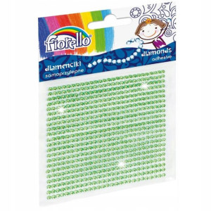 Dżety Diamenciki Samoprzylepne Zielone Fiorello