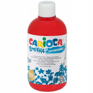 Farba Szkolna Tempera 500ml Czerwona Carioca