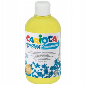 Farba Szkolna Tempera 500ml Cytrynowa Carioca