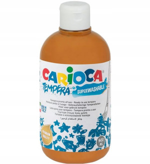 Farba Szkolna Tempera 500ml Brązowa Jasna Carioca