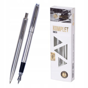 Komplet Zenith Silver Pióro Wieczne+ Długopis