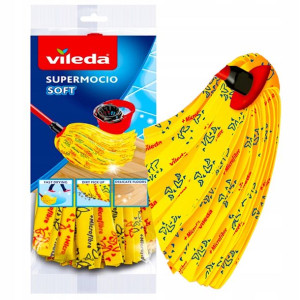 Mop Z Paskami Supermocio Soft Żółty Vileda
