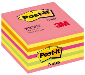 Karteczki Samoprzylepne Post-it 76x76 Różowe