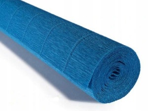 Bibuła Krepina Niebieska 50cm 2,5m 180g Cartotecni