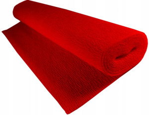 Bibuła Krepina C. Czerwona 50cm 2,5m 180g Cartotec