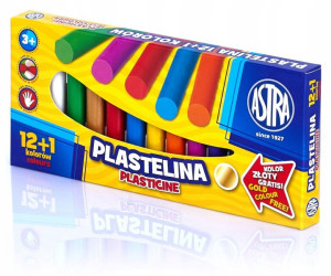 Plastelina Okrągła Szkolna 12 + 1 Kolor Astra