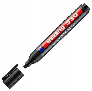 Marker Permanentny Edding 330 Czarny Ścięty