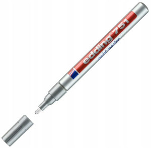Marker Olejowy Edding 751 Srebrny 1-2 Mm