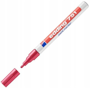 Marker Olejowy Edding 751 Czerwony 1-2 Mm