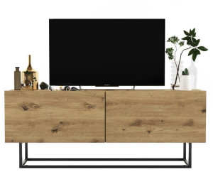 Szafka RTV Loft Industrialna komoda RTV Dąb artisan MAT 120 cm
