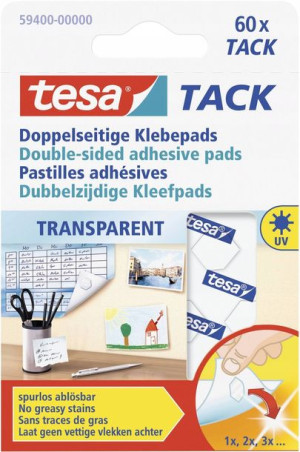 Płatki Mocujące Dwustronne Tesa Tack 60 Sztuk