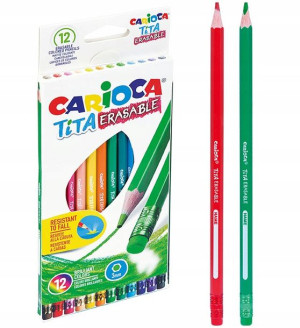 Kredki Ołówkowe Wymazywalne 12 Kol. Tita Carioca