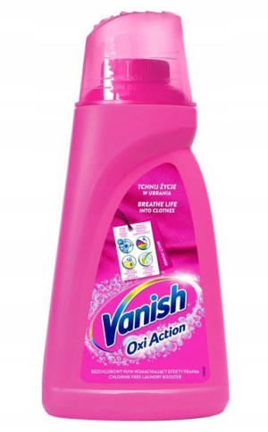 Vanish Oxi Action Odplamiacz Do Tkanin W Płynie 1l