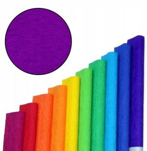 Bibuła Marszczona Purpurowa Nr. 13 50cm 2m Tymos