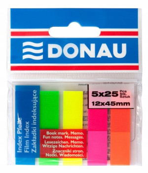 Zakładki Indeksujące Pp 12x45 Mm Donau Mix Kolorów