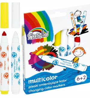 Pisaki Flamastry Zmieniające Kolor Fiorello 8 Szt.