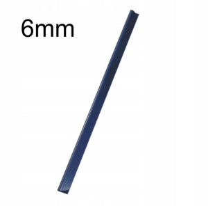 Grzbiety Wsuwane 6mm A4 50szt Niebieskie Argo