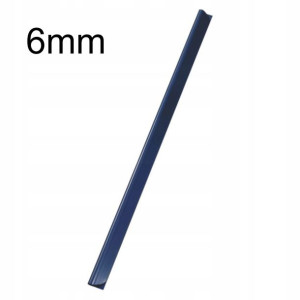 Grzbiety Wsuwane 6mm A4 100szt Niebieskie Durable