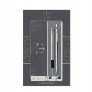 Zestaw Parker Jotter Duo Pióro Długopis Stal Ct