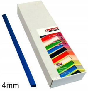 Grzbiety Wsuwane 4mm A4 50szt Niebieskie Opus
