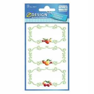 Naklejki Na Przetwory Ramka 9 Szt Z-design 59671