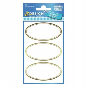 Naklejki Na Przetwory Owal 6 Szt Z-design 59419