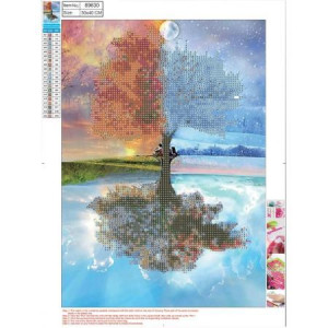 Mozaika Diamentowa 5d Pory Roku 30x40cm Centrum