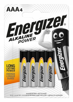 Bateria Alkaliczna Power Energizer Aaa Lr03 4 Szt.