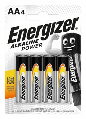 Bateria Alkaliczna Power Energizer Aa R6 Lr6 4 Szt