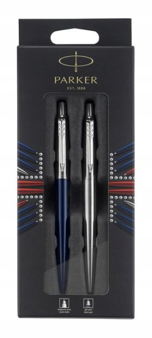 Zestaw Parker Jotter Długopis Niebieski + Stalowy