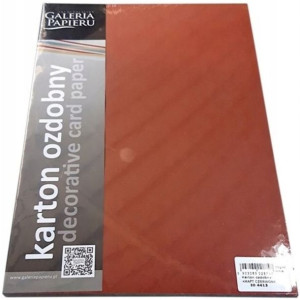 Papier Wizytówkowy Kraft Czerwony 20szt 275g Galer