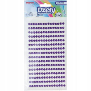 Dżety Samoprzylepne 4 Mm 240 Szt Fioletowe Brewis