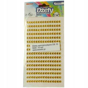 Dżety Samoprzylepne 4 Mm 240 Szt Złote Brewis
