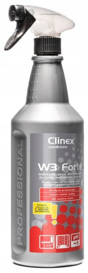 Clinex W3 Forte Gruntowne Mycie Łazienki 1l