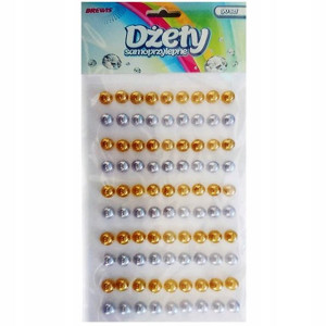 Dżety Samoprzylepne 90sz Złote Srebrne Brewis Ds80