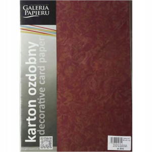 Papier Wizytówkowy Róże Bordowe 20szt 250g Galeria