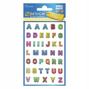 Naklejki Brokatowe - Alfabet Z-design 57295