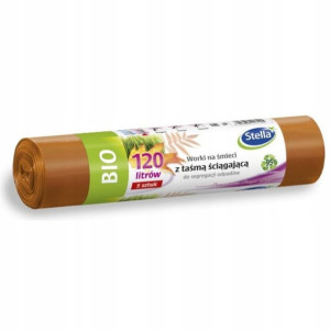 Worki Na Śmieci Z Taśmą 120l 5szt Bio Stella
