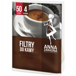 Filtry Do Kawy Rozmiar 4 50 Sztuk Anna Zaradna