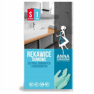 Rękawice Gumowe Kuchenne Rozm. S Ziel Anna Zaradna