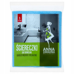 Ściereczki Jak Bawełna 5 Szt Mix Kol Anna Zaradna