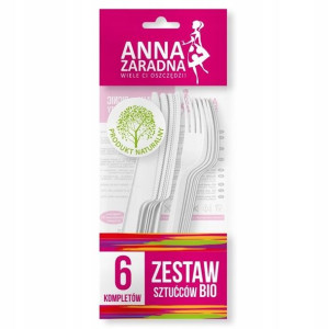 Zestaw Sztućców Bio 6 Kompletów 165mm Anna Zaradna