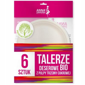 Talerze Deserowe Bio Z Pulpy 6 Szt Anna Zaradna