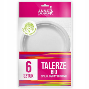 Talerze Ekologiczne Z Pulpy 6 Szt Anna Zaradna