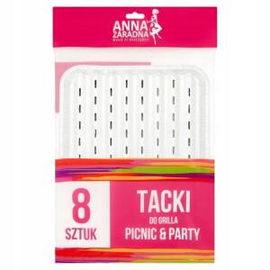 Tacki Do Grilla Aluminiowe 8 Sztuk Anna Zaradna
